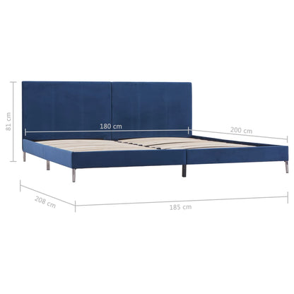 Bettgestell Blau Stoff 180 x 200 cm - Pazzar.ch