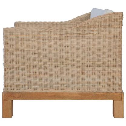 Sessel mit Auflagen Natur Rattan - Pazzar.ch