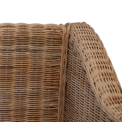 Sessel mit Auflagen Natur Rattan - Pazzar.ch