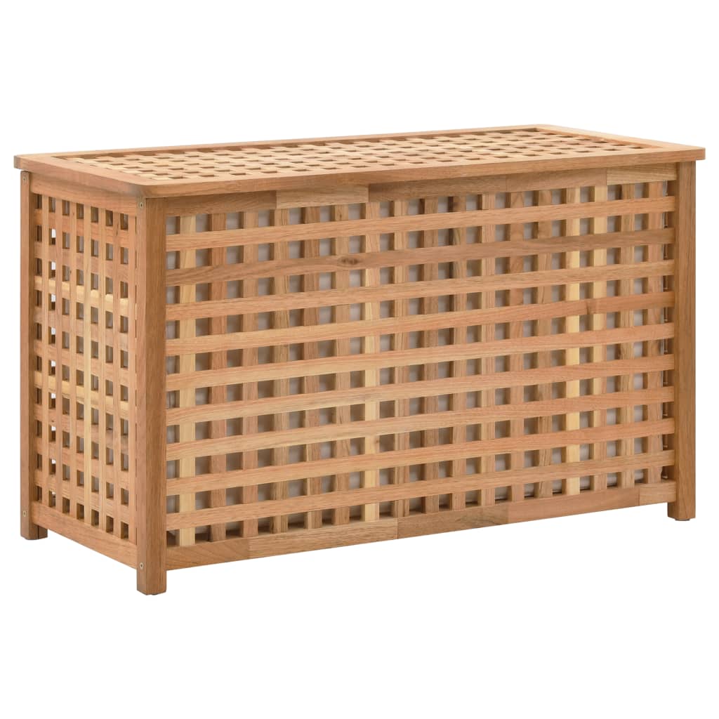 Wäschetruhe 77,5×37,5×46,5 cm Walnuss Massivholz - Pazzar.ch