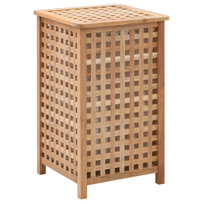 Wäschekorb 39x39x65 cm Massivholz Walnussholz - Pazzar.ch