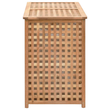 Wäschekorb 87,5x46x67 cm Massivholz Walnussholz - Pazzar.ch
