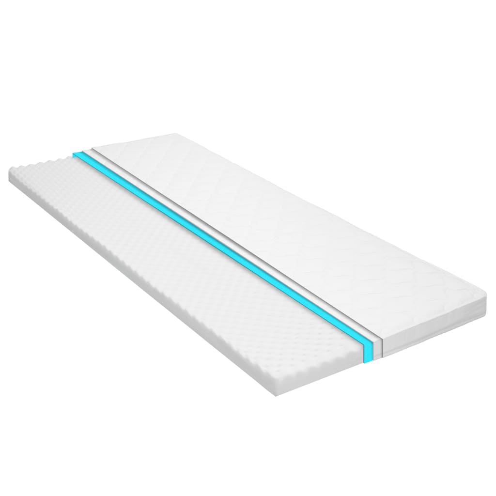 Matratzenauflage 100 x 200 cm Kaltschaum Ei-Profil 6 cm - Pazzar.ch