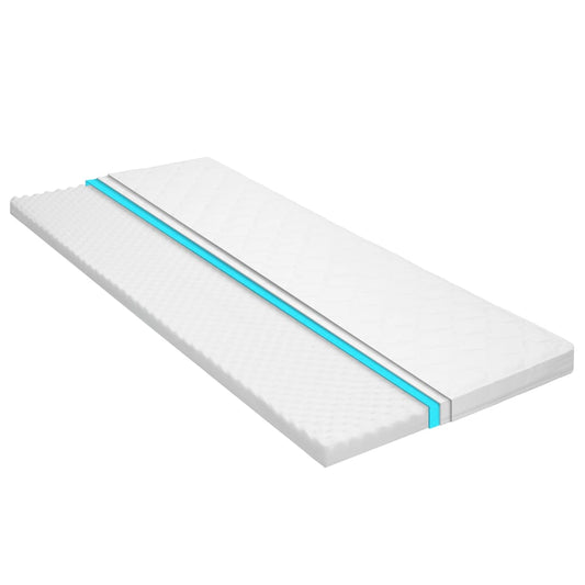 Matratzenauflage 100 x 200 cm Kaltschaum Ei-Profil 6 cm - Pazzar.ch