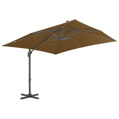 Sonnenschirm mit Schirmständer Taupe - Pazzar.ch