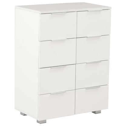 Sideboard Hochglanz-Weiß 60x35x80 cm Holzwerkstoff - Pazzar.ch