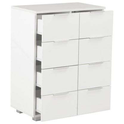 Sideboard Hochglanz-Weiß 60x35x80 cm Holzwerkstoff - Pazzar.ch