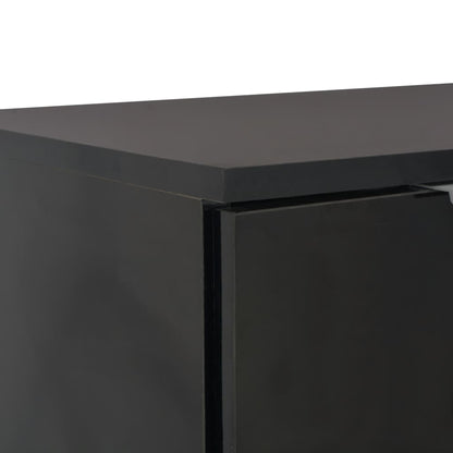 Sideboard Hochglanz-Schwarz 71x35x80 cm Holzwerkstoff - Pazzar.ch