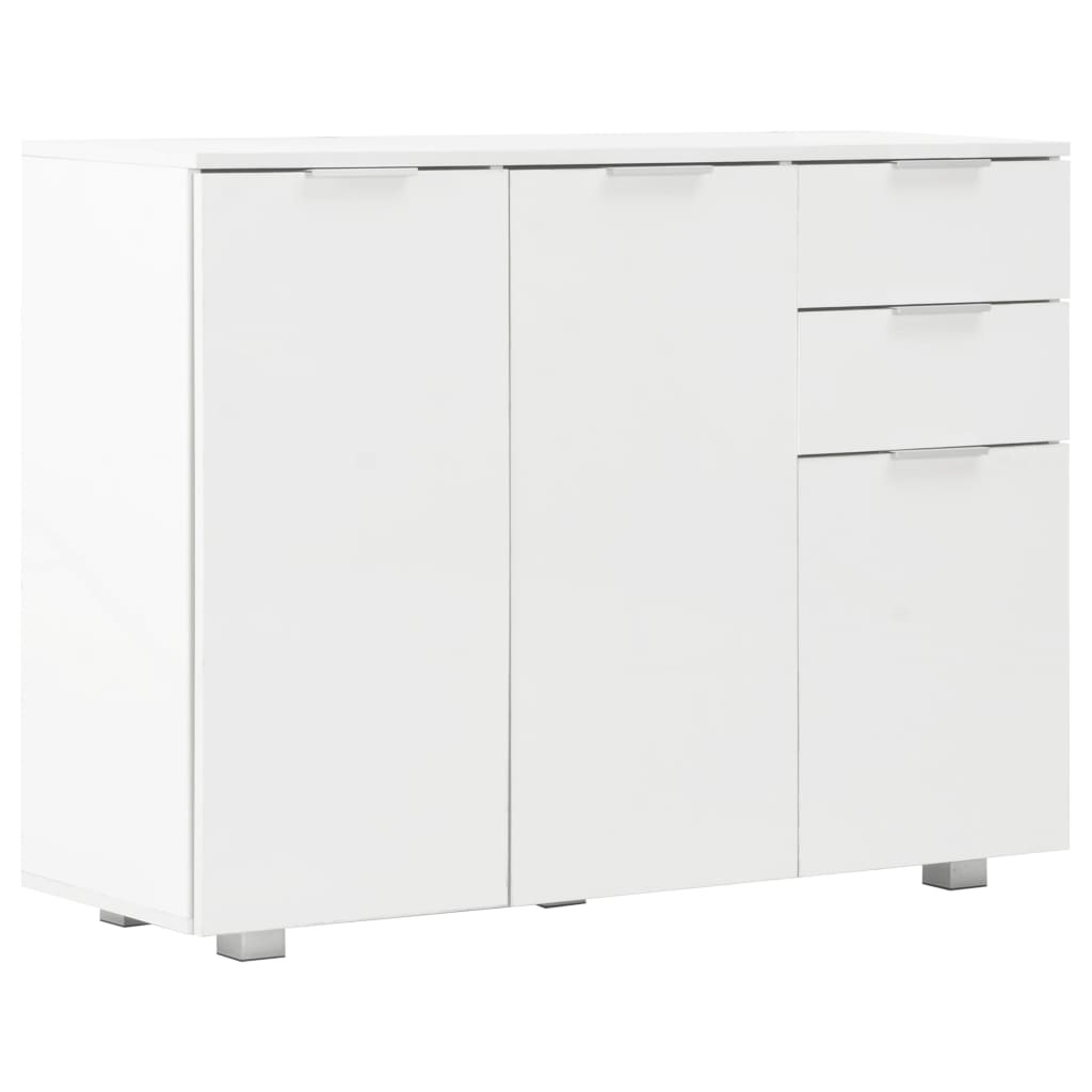 Sideboard Hochglanz-Weiß 107x35x80,5 cm - Pazzar.ch