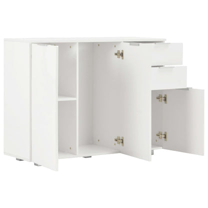 Sideboard Hochglanz-Weiß 107x35x80,5 cm - Pazzar.ch