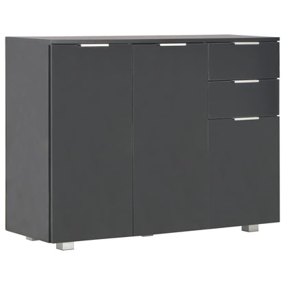 Sideboard Hochglanz-Schwarz 107x35x80,5 cm - Pazzar.ch