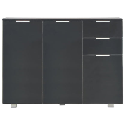 Sideboard Hochglanz-Schwarz 107x35x80,5 cm - Pazzar.ch