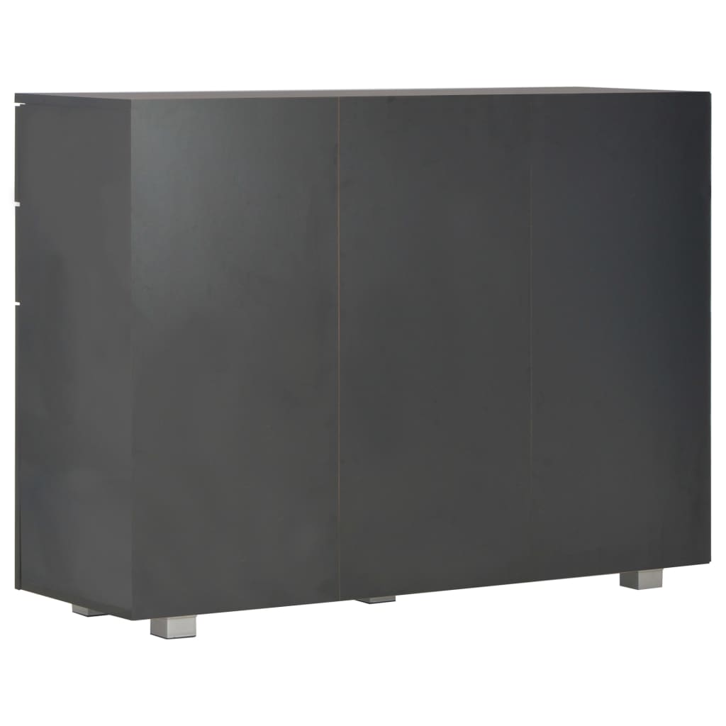 Sideboard Hochglanz-Schwarz 107x35x80,5 cm - Pazzar.ch