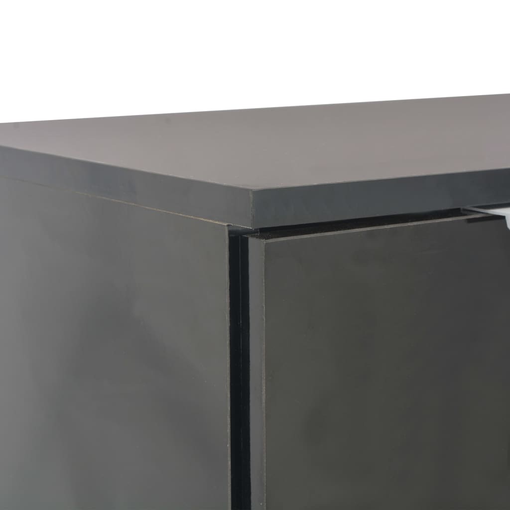 Sideboard Hochglanz-Schwarz 107x35x80,5 cm - Pazzar.ch