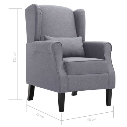 Sessel Dunkelgrau Stoff - Pazzar.ch
