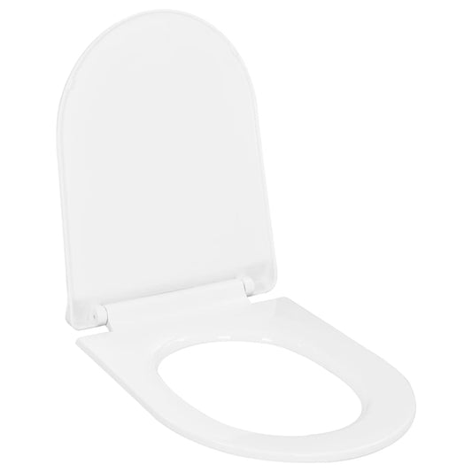 Toilettensitz mit Absenkautomatik und Quick-Release-Design Weiß - Pazzar.ch