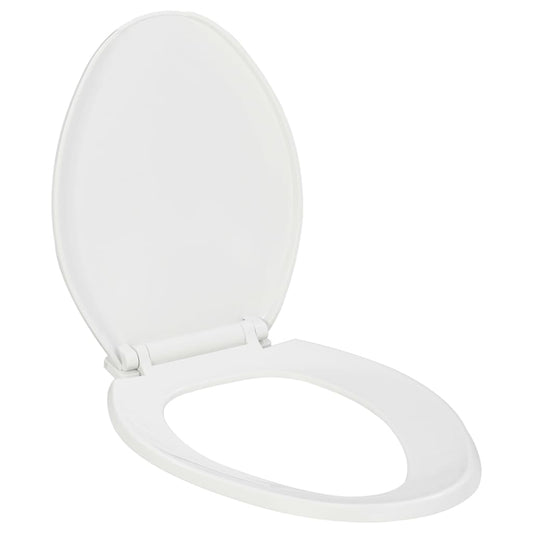Toilettensitz mit Absenkautomatik und Quick-Release-Design Weiß - Pazzar.ch
