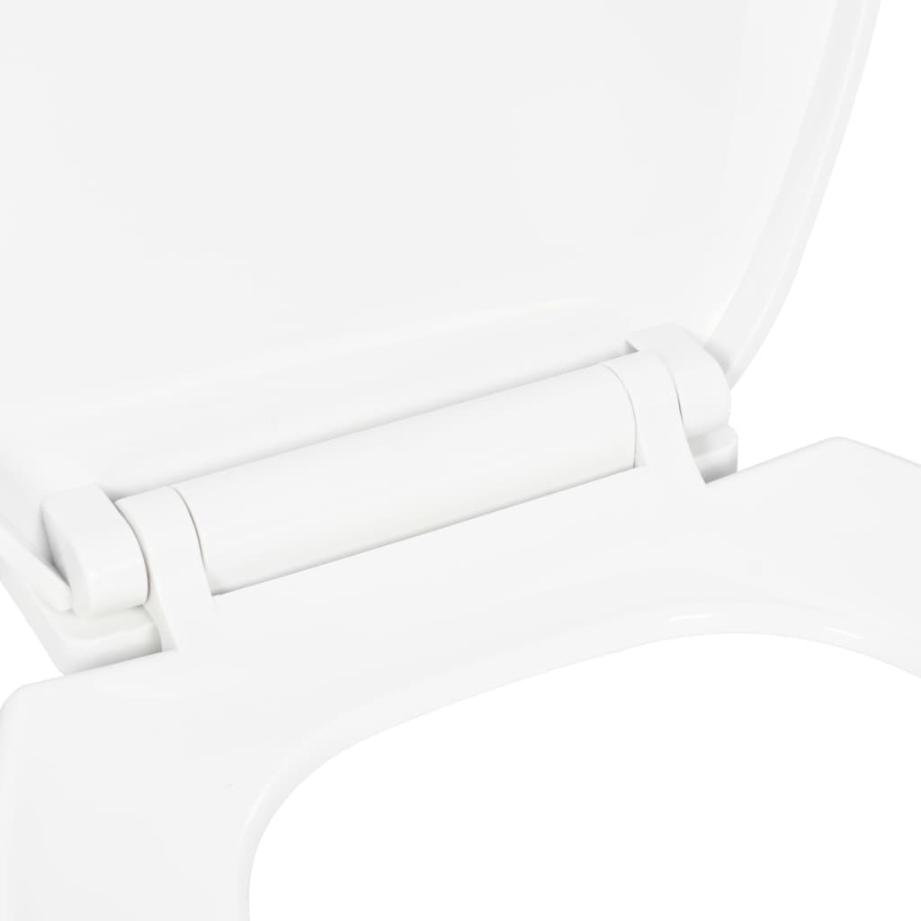 Toilettensitz mit Absenkautomatik und Quick-Release-Design Weiß - Pazzar.ch