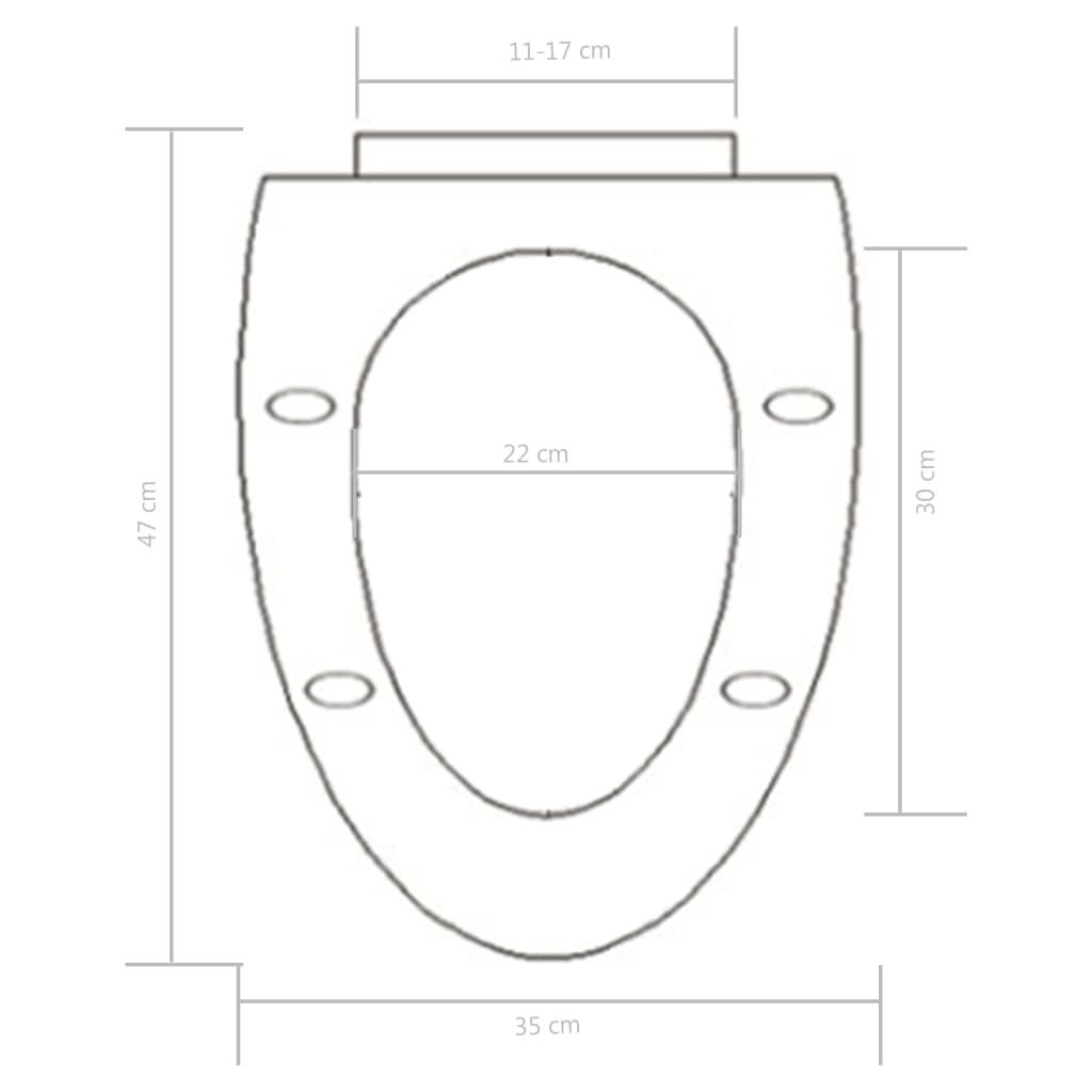 Toilettensitz mit Absenkautomatik und Quick-Release-Design Weiß - Pazzar.ch
