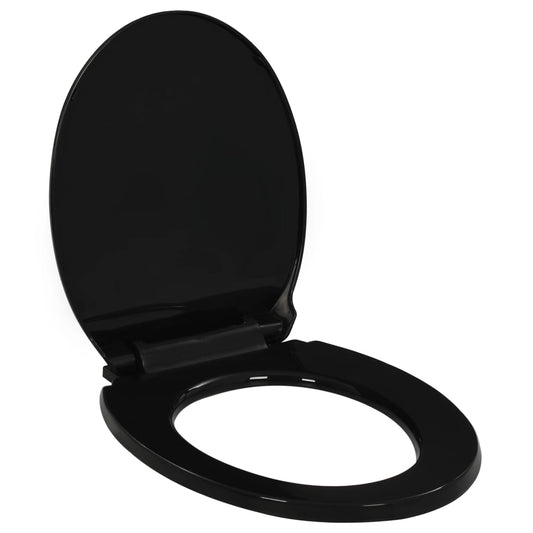 Toilettensitz mit Absenkautomatik und Quick-Release Schwarz - Pazzar.ch