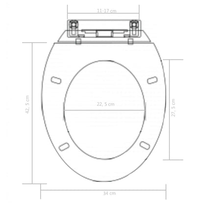 Toilettensitz mit Absenkautomatik und Quick-Release Schwarz - Pazzar.ch