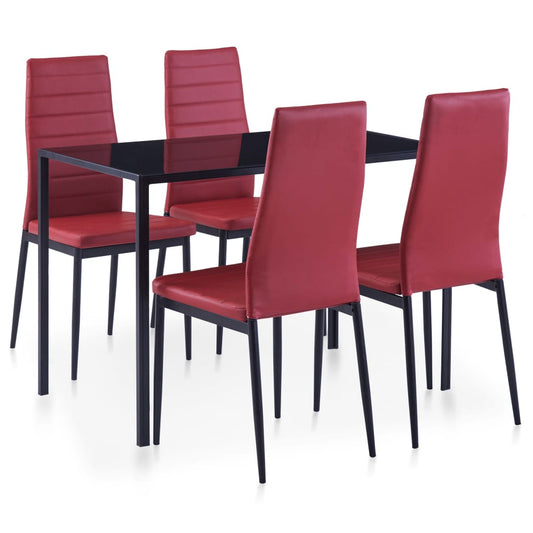 5-tlg. Essgruppe Weinrot - Pazzar.ch
