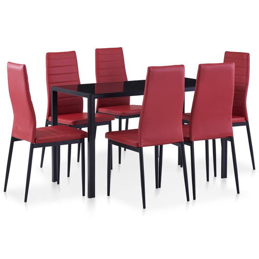 7-tlg. Essgruppe Weinrot - Pazzar.ch