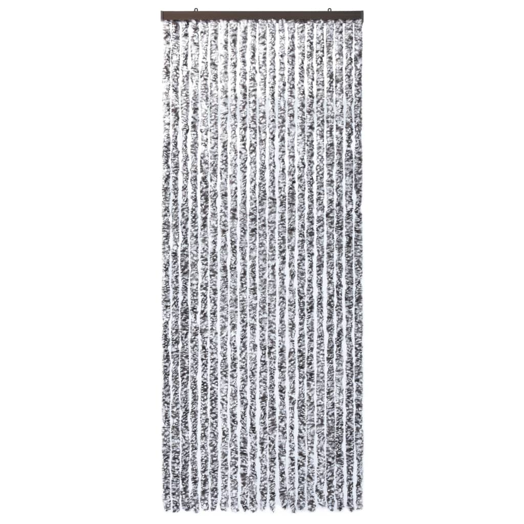 Insektenschutz-Vorhang Braun und Beige 90x220 cm Chenille