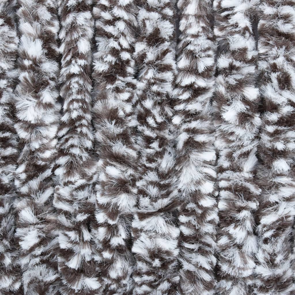 Insektenschutz-Vorhang Braun und Beige 90x220 cm Chenille - Pazzar.ch