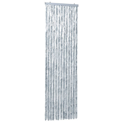 Insektenschutz-Vorhang Weiß und Grau 56x185 cm Chenille - Pazzar.ch