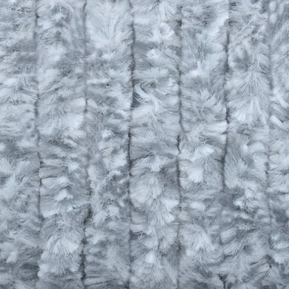 Insektenschutz-Vorhang Weiß und Grau 100x220 cm Chenille - Pazzar.ch