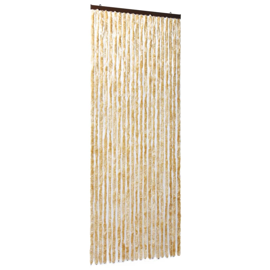 Insektenschutz-Vorhang Beige 90x220 cm Chenille - Pazzar.ch