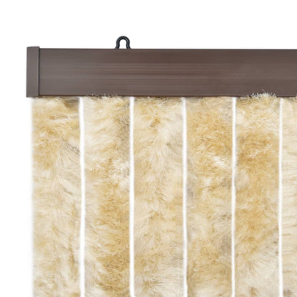 Insektenschutz-Vorhang Beige 100x220 cm Chenille - Pazzar.ch