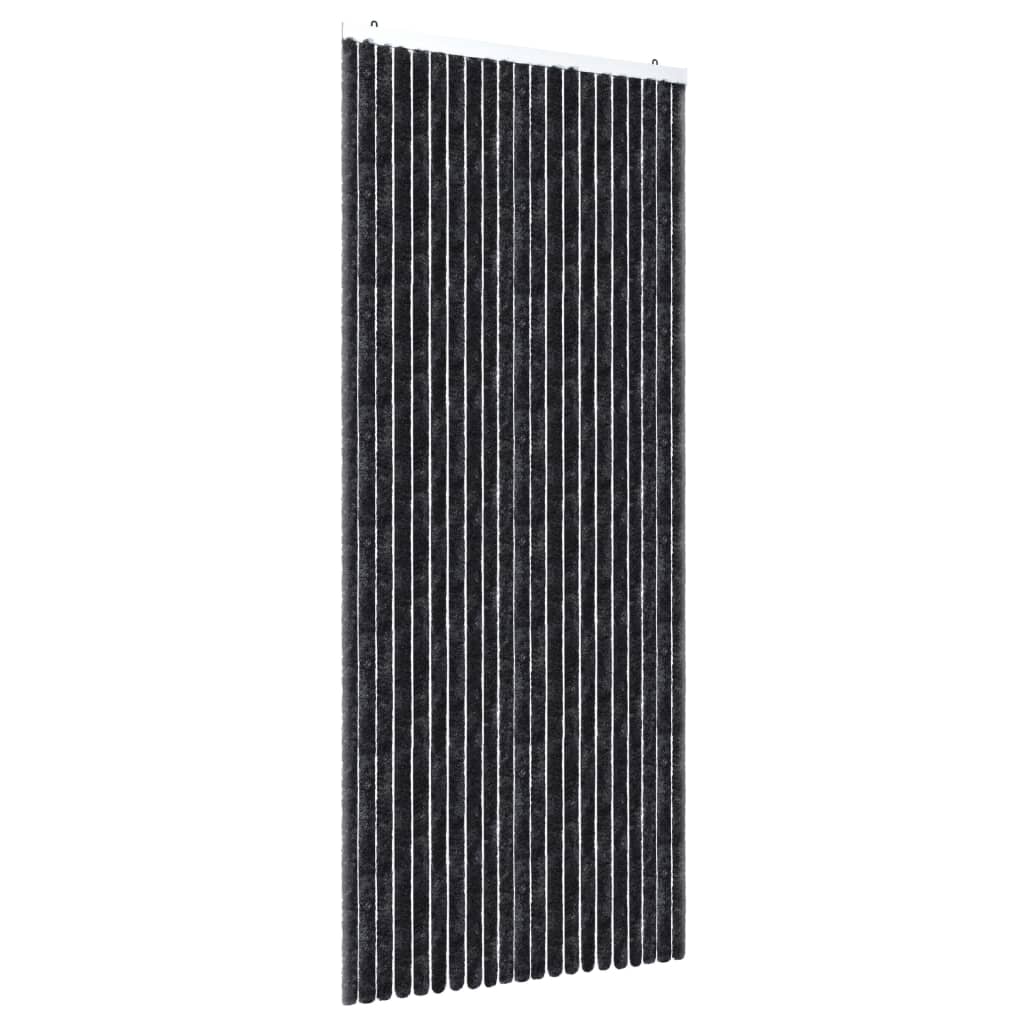 Insektenschutz-Vorhang Anthrazit 90x220 cm Chenille - Pazzar.ch