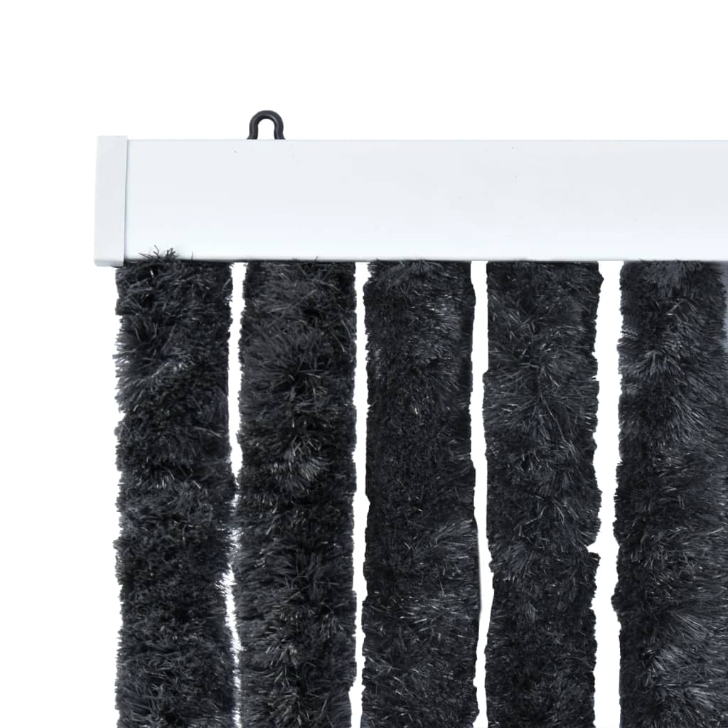 Insektenschutz-Vorhang Anthrazit 90x220 cm Chenille - Pazzar.ch