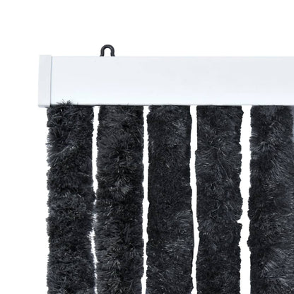 Insektenschutz-Vorhang Anthrazit 90x220 cm Chenille - Pazzar.ch