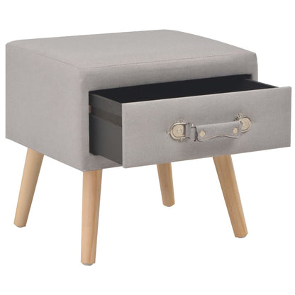 Nachttische 2 Stk. Grau 40 x 35 x 40 cm Stoff - Pazzar.ch