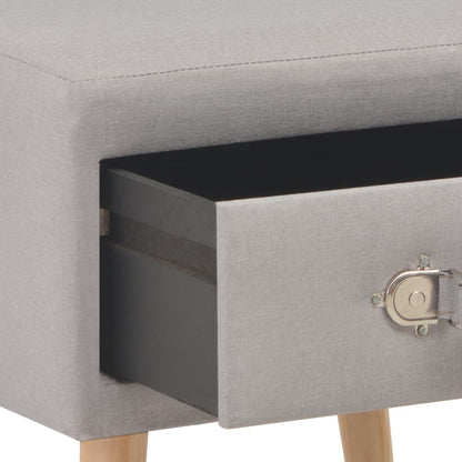 Nachttische 2 Stk. Grau 40 x 35 x 40 cm Stoff - Pazzar.ch