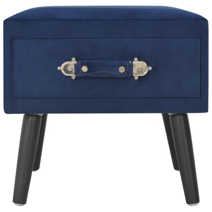 Nachttische 2 Stk. Blau 40 x 35 x 40 cm Samt - Pazzar.ch