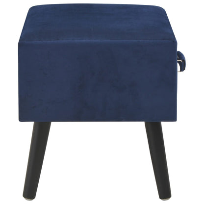 Nachttische 2 Stk. Blau 40 x 35 x 40 cm Samt - Pazzar.ch