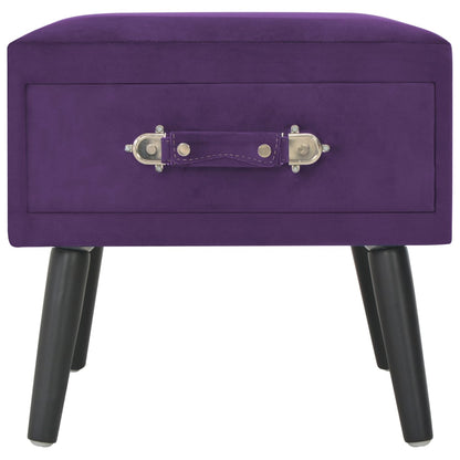 Nachttische 2 Stk. Dunkelviolett 40 x 35 x 40 cm Samt - Pazzar.ch