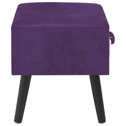 Nachttische 2 Stk. Dunkelviolett 40 x 35 x 40 cm Samt - Pazzar.ch