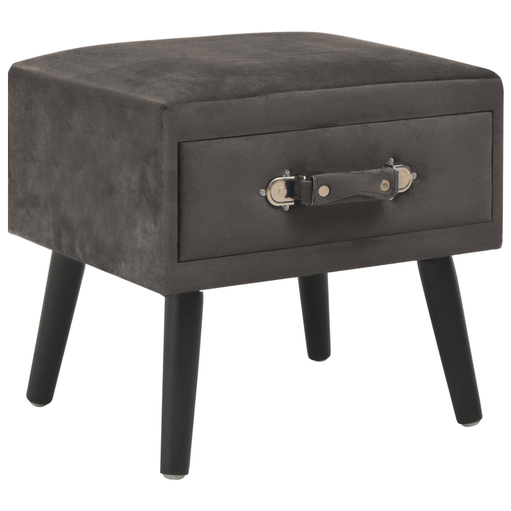 Nachttische 2 Stk. Grau 40 x 35 x 40 cm Samt - Pazzar.ch