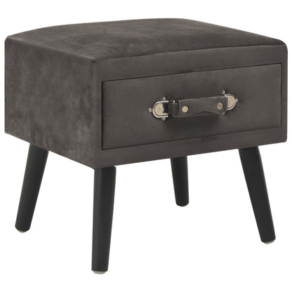 Nachttische 2 Stk. Grau 40 x 35 x 40 cm Samt - Pazzar.ch