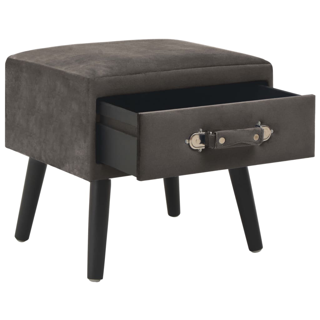 Nachttische 2 Stk. Grau 40 x 35 x 40 cm Samt - Pazzar.ch