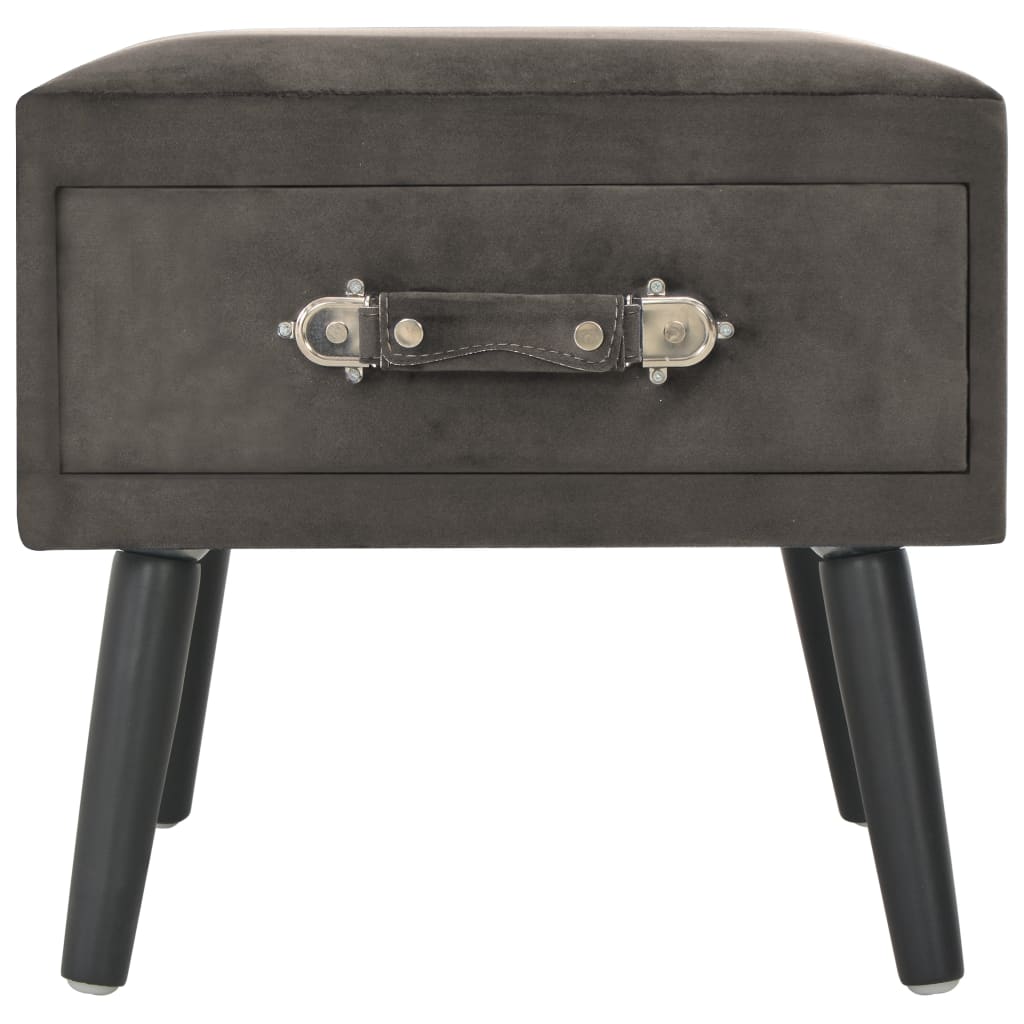 Nachttische 2 Stk. Grau 40 x 35 x 40 cm Samt - Pazzar.ch