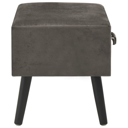 Nachttische 2 Stk. Grau 40 x 35 x 40 cm Samt - Pazzar.ch