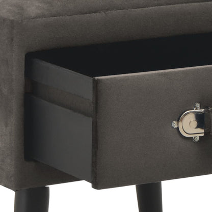 Nachttische 2 Stk. Grau 40 x 35 x 40 cm Samt - Pazzar.ch
