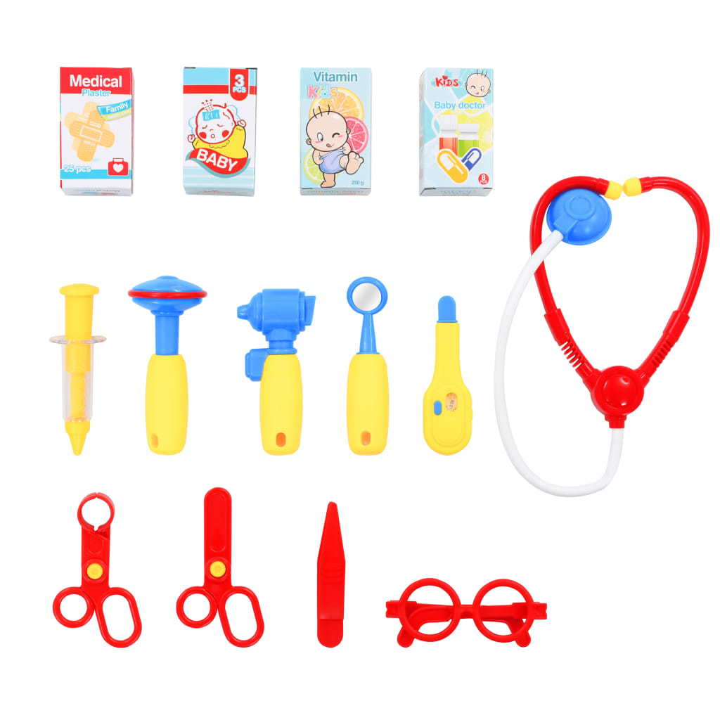 15-tlg. Kinder-Doktorspiel-Set 38 x 30 x 67,5 cm - Pazzar.ch