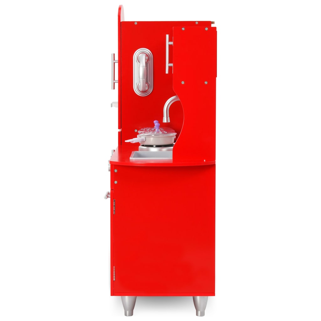 Spielküche Kinder MDF 84x31x89 cm Rot - Pazzar.ch